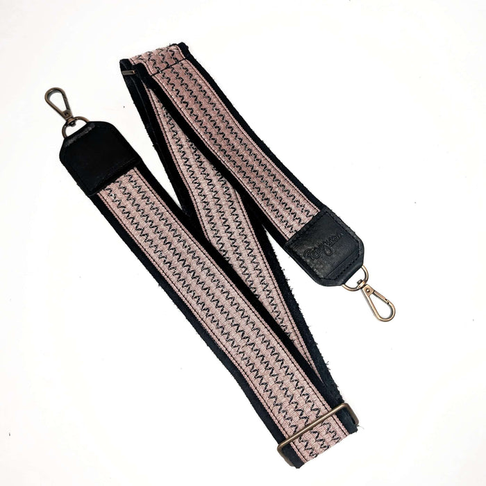 Lizzy Guitar Bag Strap - Pink ZigZag