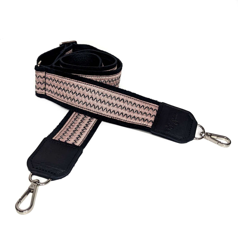 Leather back guitar bag strap - Brynn Capella, USA