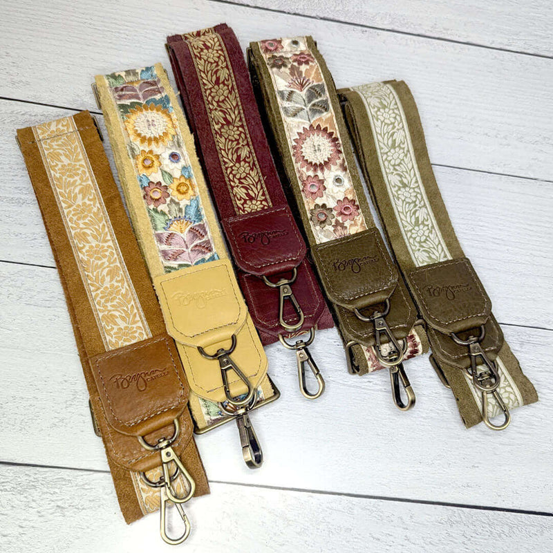 Lizzy Guitar Purse Straps - Summer Collection of fun prints, neutral colors
