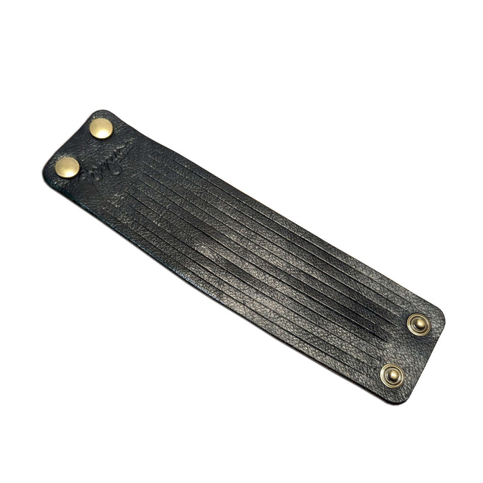 Fringe Leather Bracelet, Black | Brynn Capella, Made in USA, Bracelets, Leather Bracelet, Brynn Capella