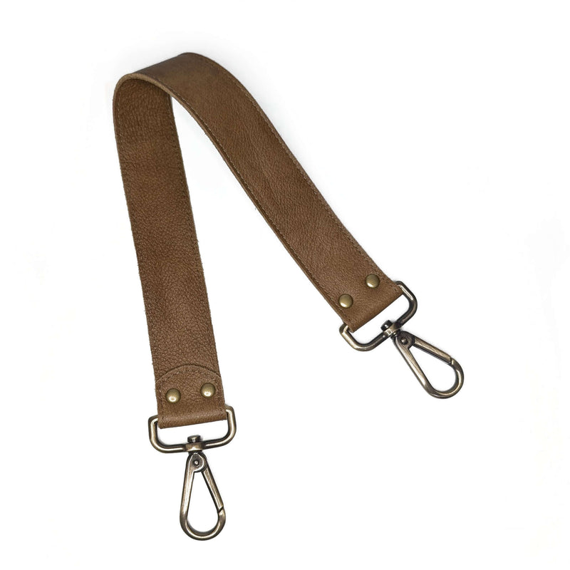 Short Leather Straps, Shoulder Straps, Brynn Capella Leather Goods, made in USA