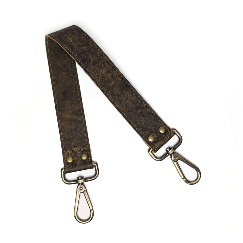 Short Leather Straps, Shoulder Straps, Brynn Capella Leather Goods, made in USA