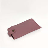 Allison Leather Eyeglass Case - Guava