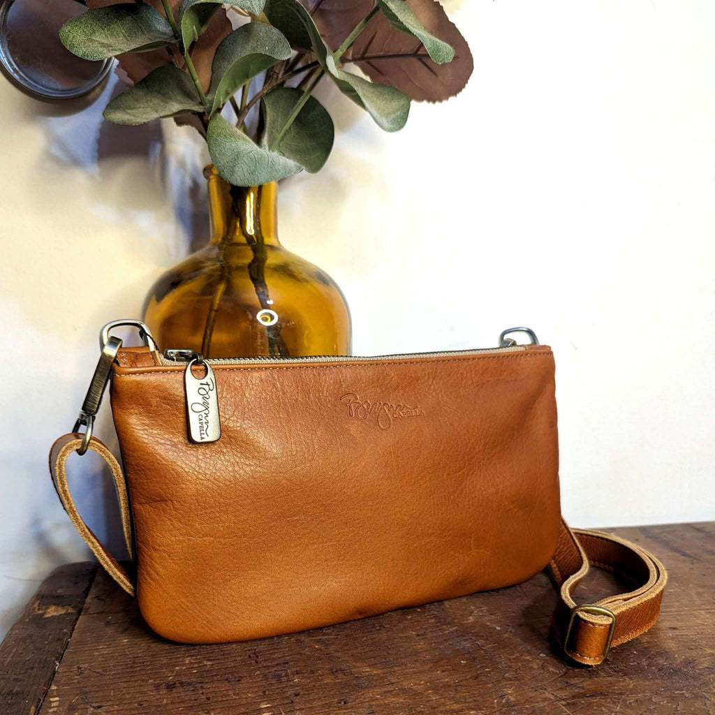 Black Leather Mini Crossbody Bag | Brynn Capella, USA