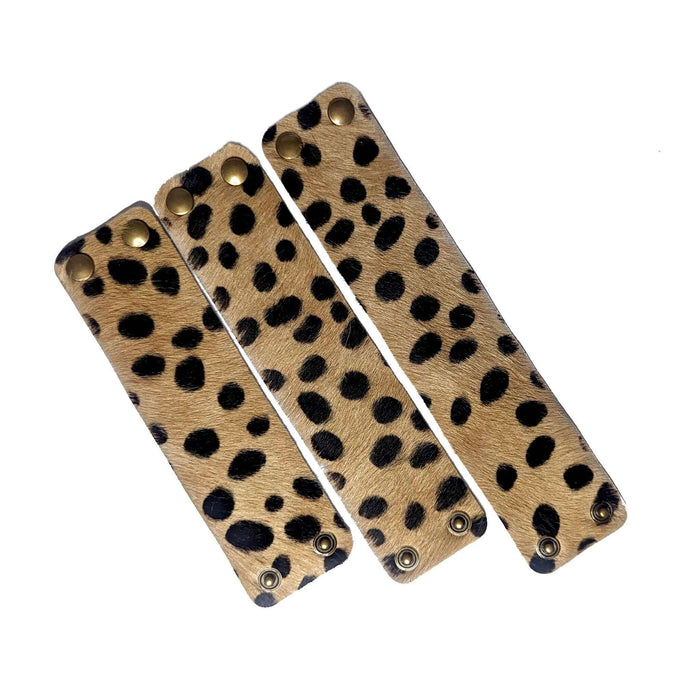 Hairon Bracelet, Cheetah | Brynn Capella, Made in USA Leather Goods, Bracelets, Leather Bracelet, Brynn Capella