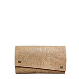 Kimerly Tri-fold Leather Wallet - Western Floral