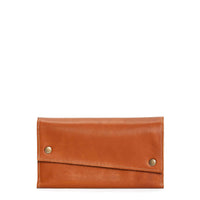 Leather Tri-fold Wallet - Rust - Brynn Capella, leather accessories, usa