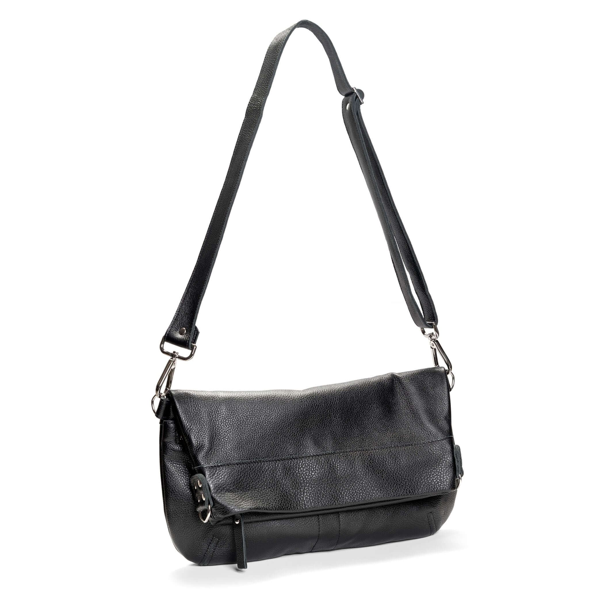 Leather Crossbody Bag - Original Lauren 6-in-1 Convertible