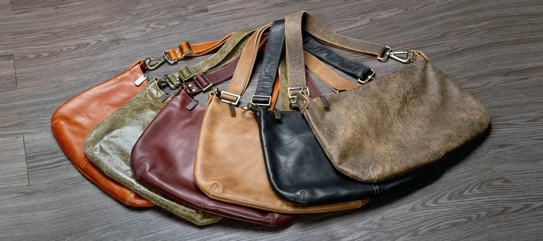 Leather Hobo Crossbody Bags made in USA by Brynn Capella