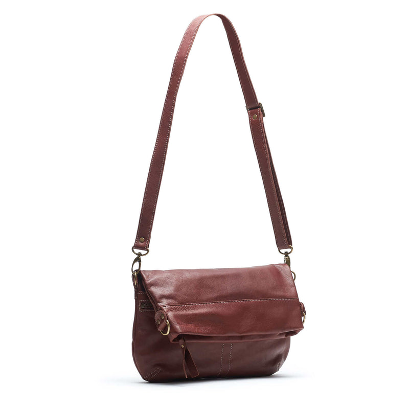 Convertible leather crossbody backpack, Wie Brown, USA made Medium Crossbody Brynn Capella