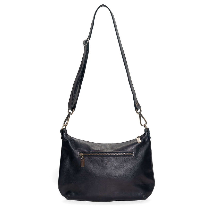 Hobo Crossbody bag, Black Italian leather, made in USA, Handbags, Hobo Crossbody, Brynn Capella