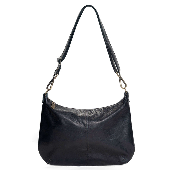 Hobo Crossbody bag, Black Italian leather, made in USA, Handbags, Hobo Crossbody, Brynn Capella