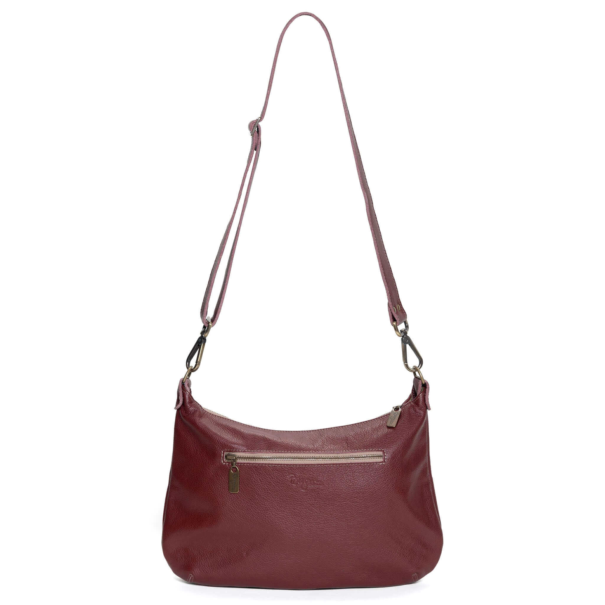 Plum leather crossbody online bag