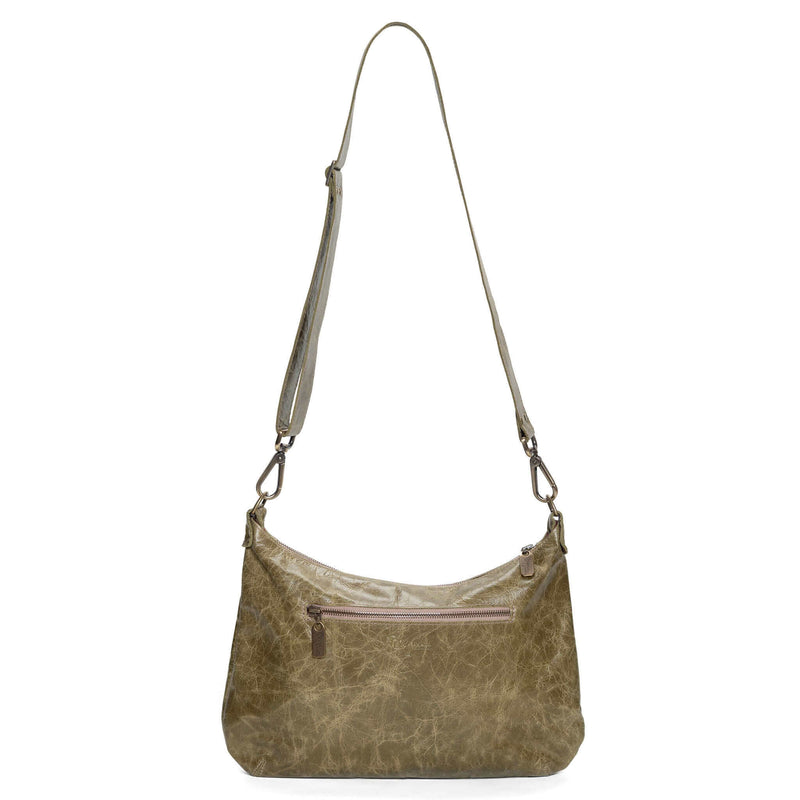 Hobo Crossbody bag, Green Italian leather, made in USA, Handbags, Hobo Crossbody, Brynn Capella
