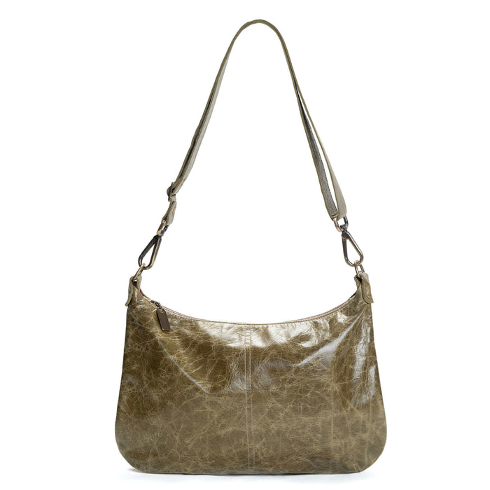 Hobo Crossbody bag, Green Italian leather, made in USA, Handbags, Hobo Crossbody, Brynn Capella