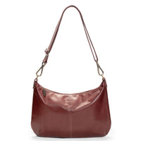 Hobo Crossbody bag, Wine Brown Italian leather, made in USA, Handbags, Hobo Crossbody, Brynn Capella