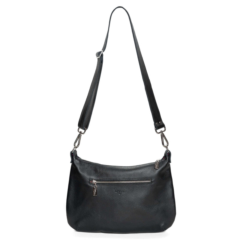 Hobo Crossbody bag, Black Italian leather, made in USA, Handbags, Hobo Crossbody, Brynn Capella
