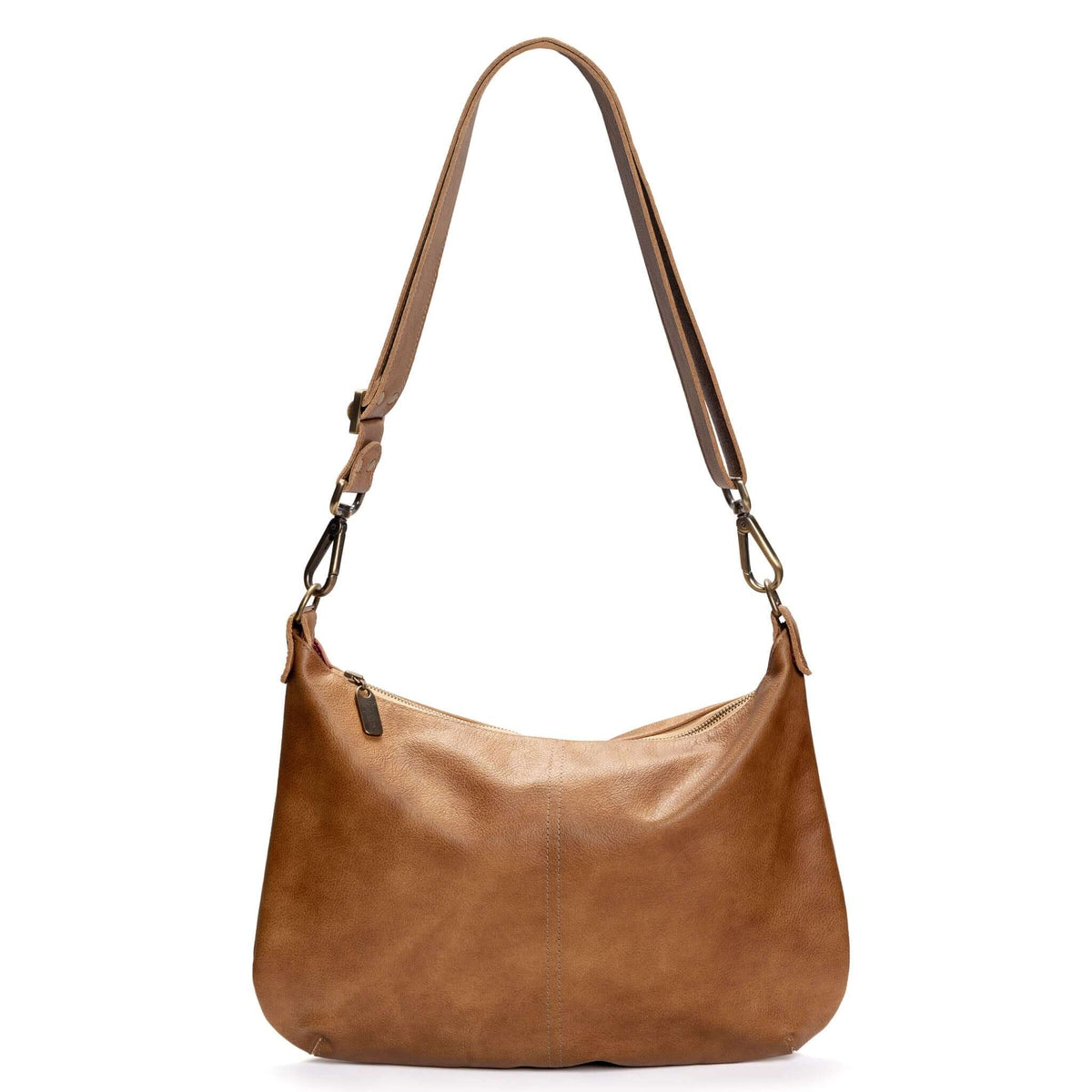 Hobo Crossbody bag, Golden Tan Italian leather, made in USA, Handbags, Hobo Crossbody, Brynn Capella