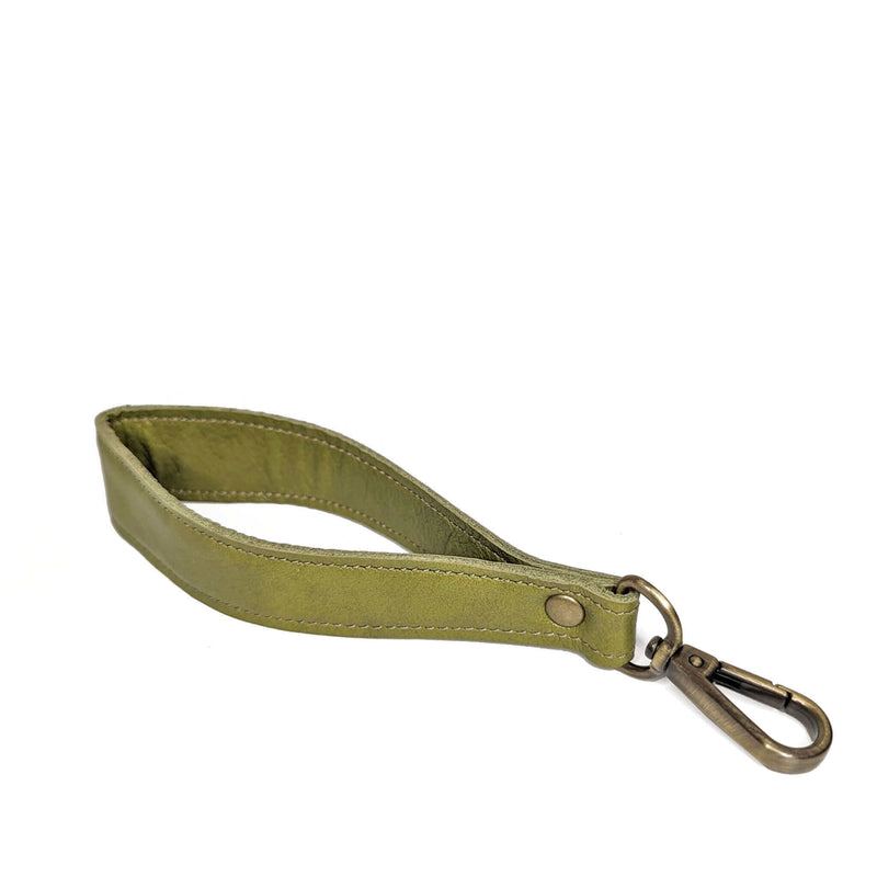 Mini bag/wristlet in Lime Green, full-grain leather, USA, Handbags, Mini Crossbody, Brynn Capella