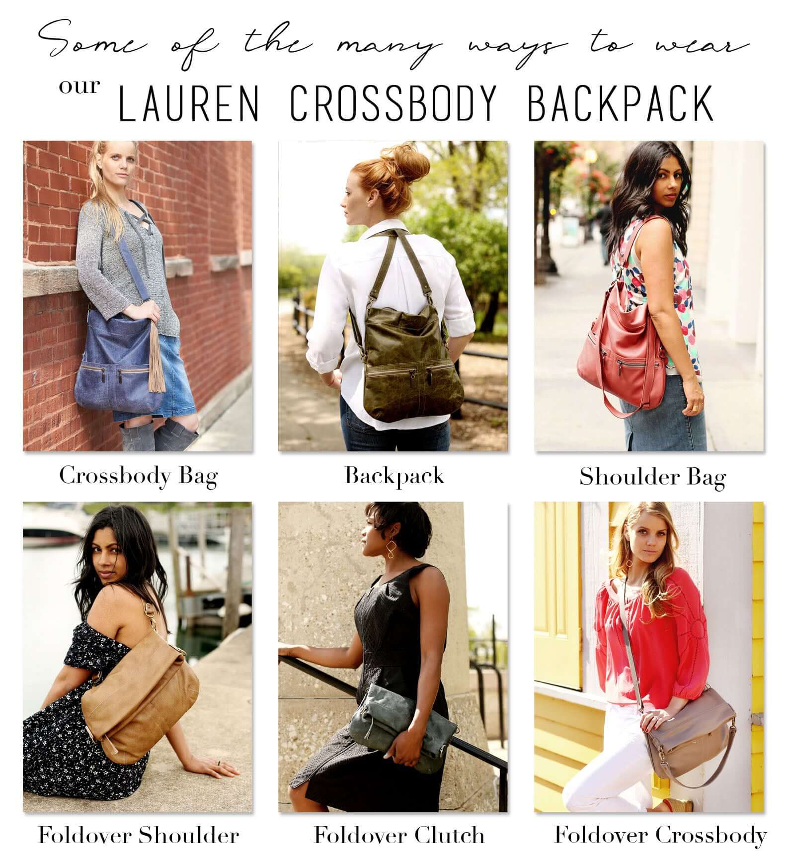 Convertible Circle Backpack Purse Crossbody, Shoulder Bag Top