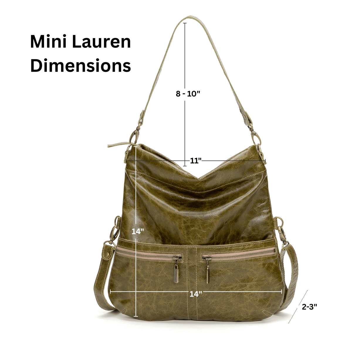 Original Lauren 6-in-1 Leather Crossbody Bag - Happy Trails