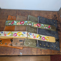 Lizzy Guitar Bag Strap - Evergreen Wildflowers