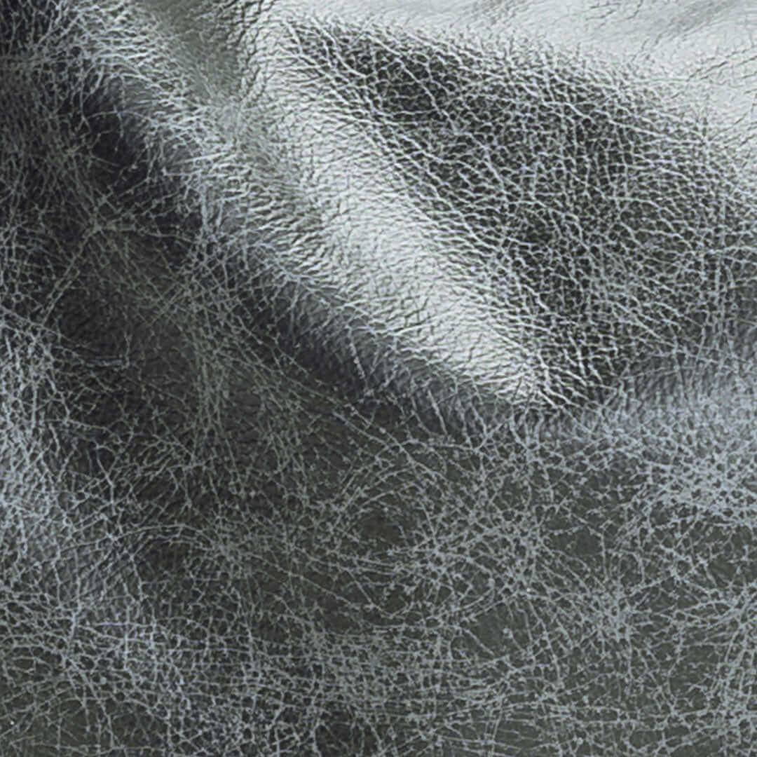 Aquairus leather swatch, blue/greyItalian leather, vintage