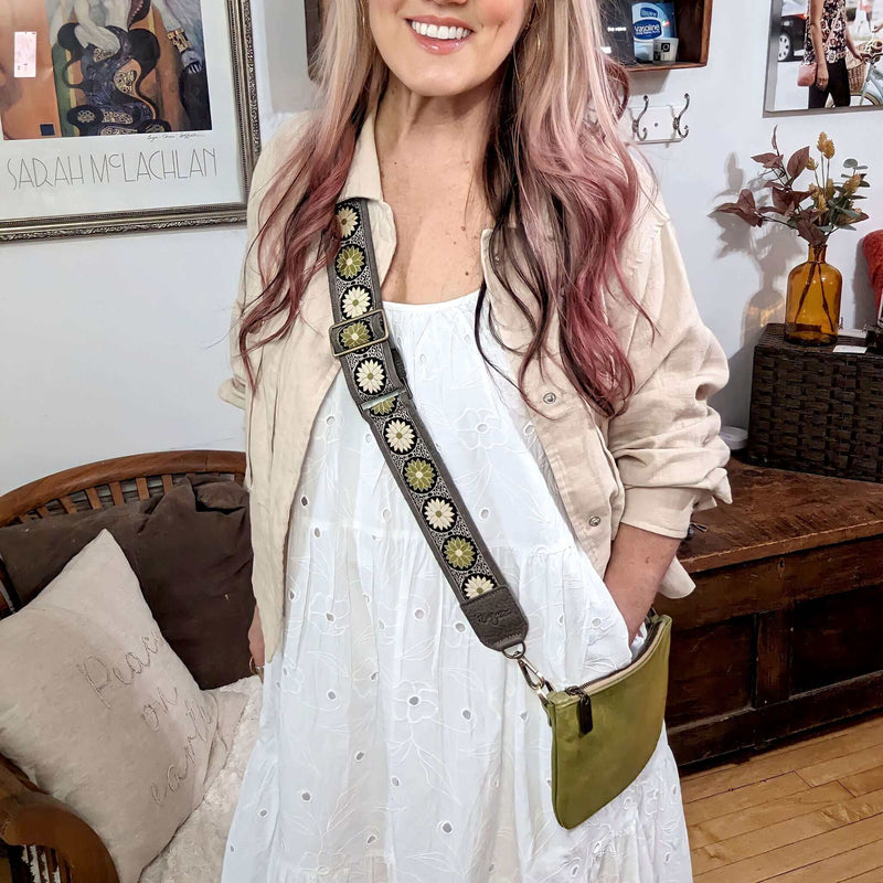 Mini bag/wristlet in Lime Green, full-grain leather, USA, Handbags, Mini Crossbody, Brynn Capella