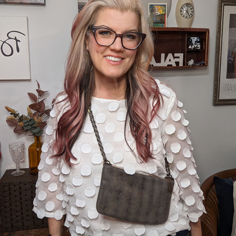 Cher Mini Crossbody - Chocolate Boa