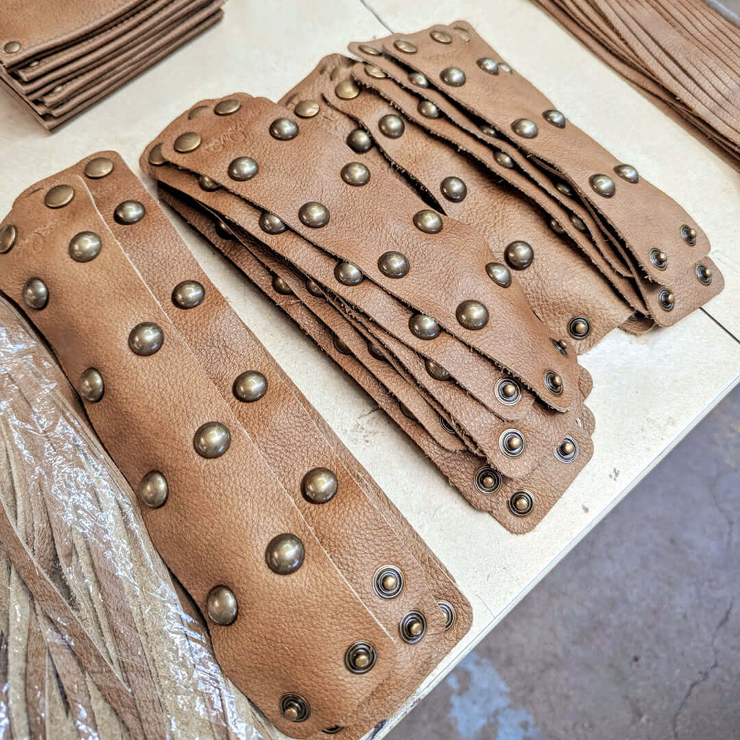 Lexy Studded Bracelets | Brynn Capella, Made in the USA, Bracelets, Leather Bracelet, Brynn Capella