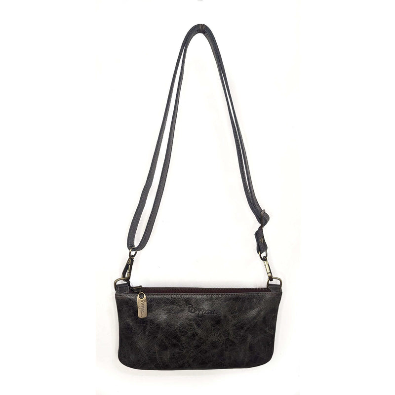 Cher mini leather Crossbody - River Rock - Brynn Capella, USA