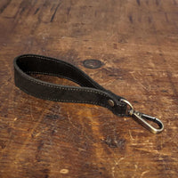 Brown suede key fob/ wrist strap - Brynn Capella, made in USA, Keychains, Key Fob, Brynn Capella