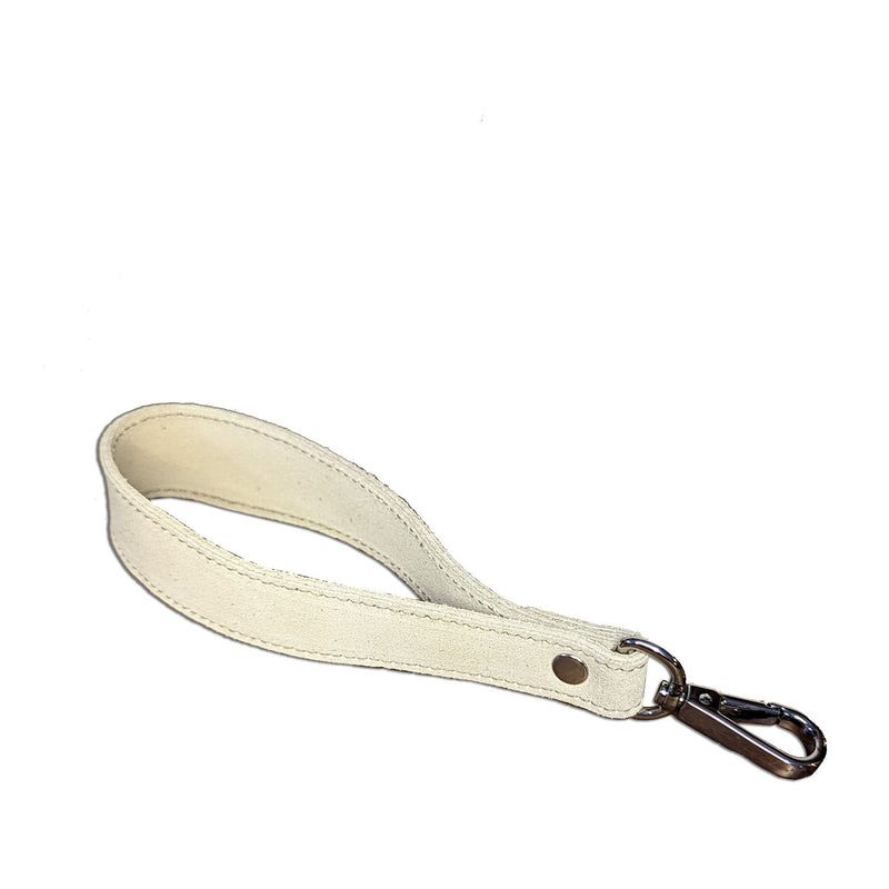 Tommy wrist strap - Cream suede - Brynn Capella, Key Fob