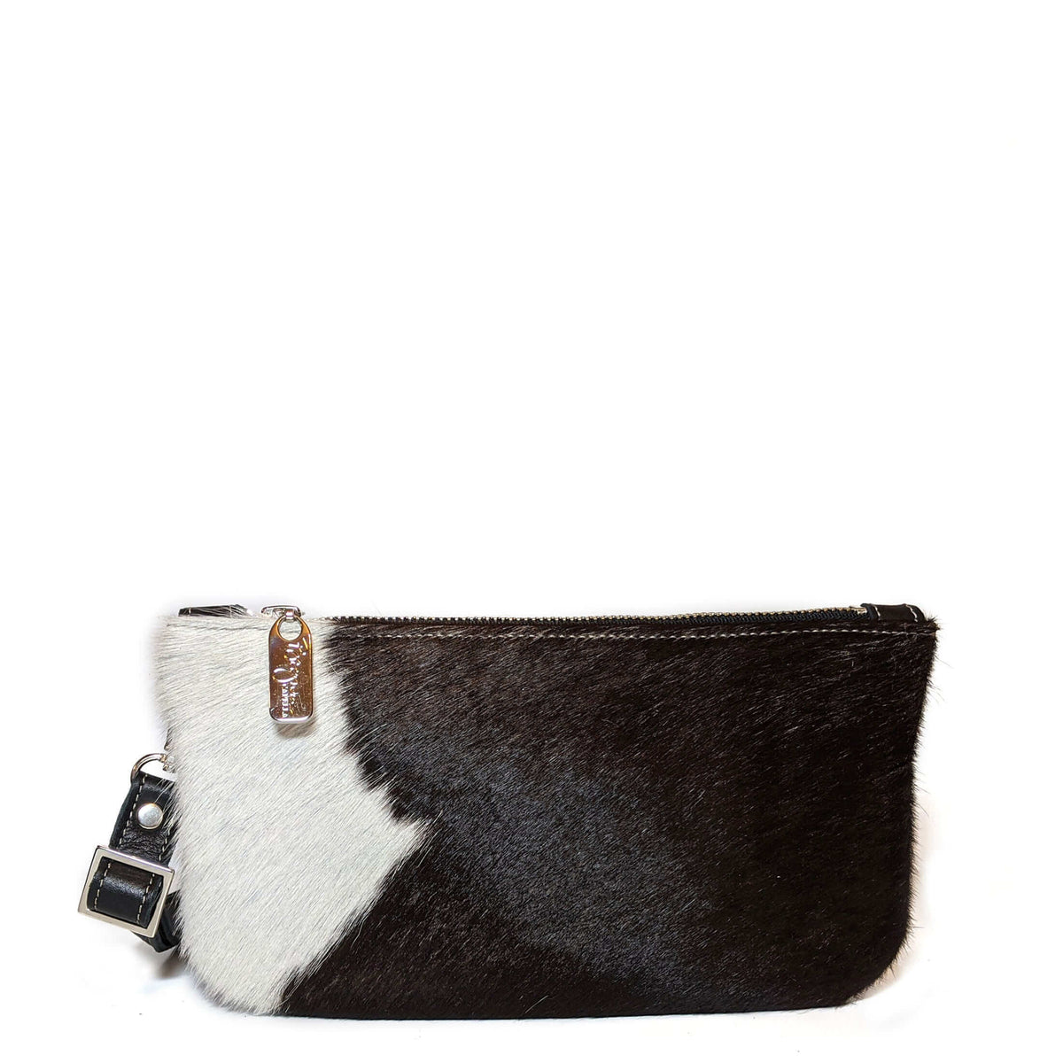 Black & White Hairon Mini Crossbody, Belt Bag, Made in the USA