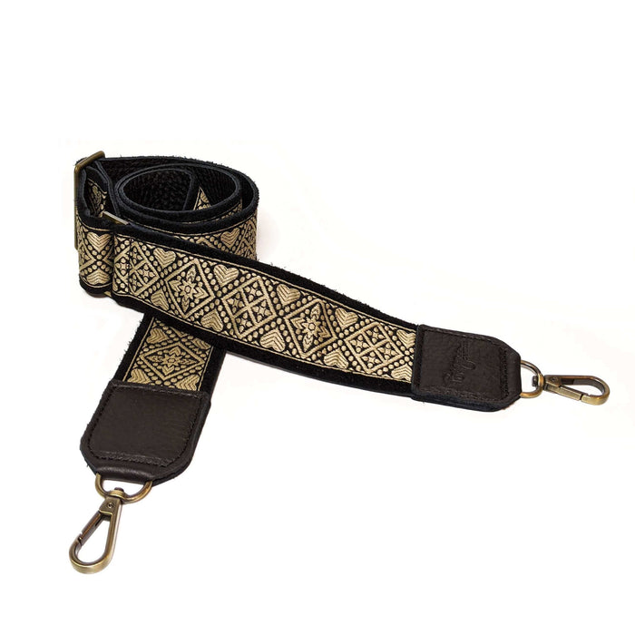 Guitar Purse Strap - Hearts | Brynn Capella, Leather Goods $125 Handbag Strap accessories, best sellers, Favorite