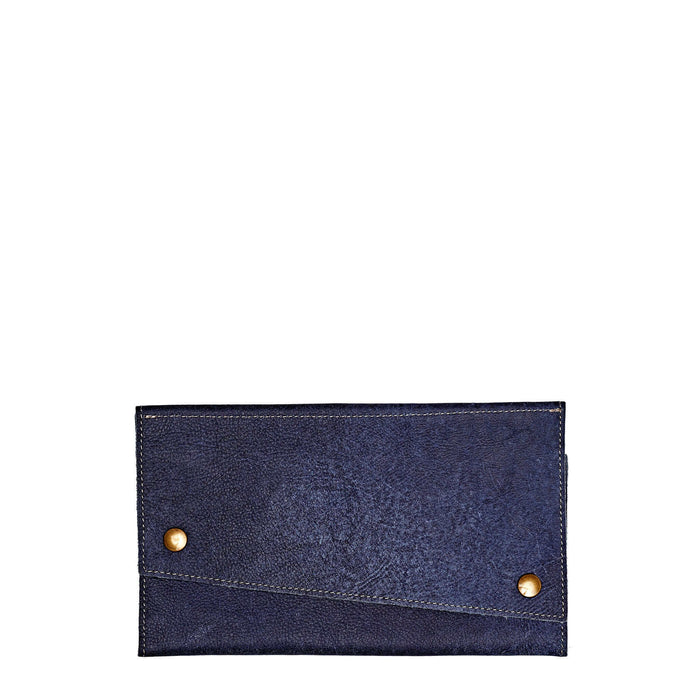 Slim Trifold leather wallet in Blue, Made in USA, Wallets & Money Clips, Tri-fold Wallet, Brynn Capella