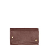 Kimerly Tri-fold Leather Wallet - Merlot