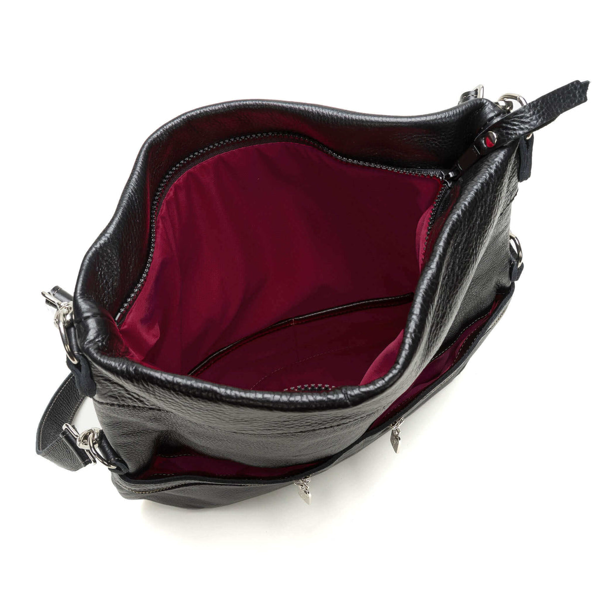 6-in-1 leather crossbody backpack - Brynn Capella, USA