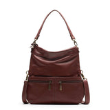 Mini Lauren 6-in-1 Convertible Leather Crossbody Bag - Merlot