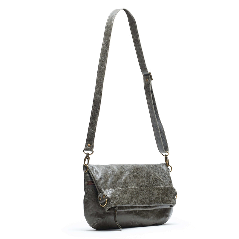 Convertible leather crossbody backpack, Black, USA made Medium Crossbody Brynn Capella