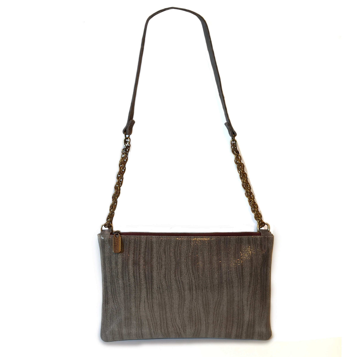 Nikki Clutch Crossbody - Grey Eel Point