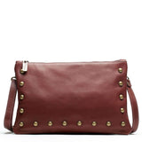 Nikki Studded Crossbody Bag - Merlot