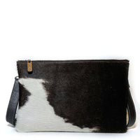 Nikki Clutch Crossbody - Black & White