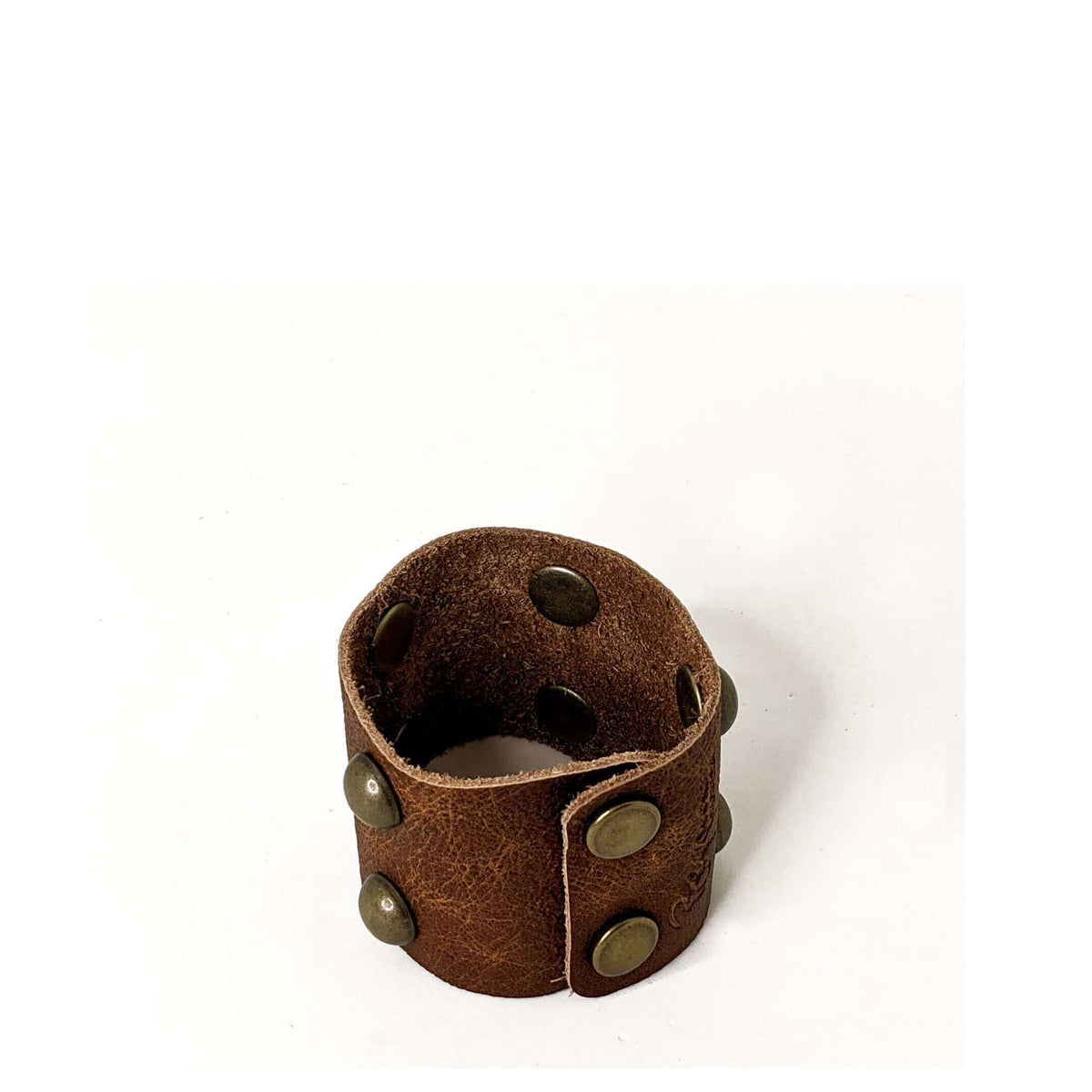 Lexy Studded Bracelet | Brynn Capella, Leather Goods Made in the USA $48 Leather Bracelet accessories, Brown, Distressed Leather, Semi-Aniline Leather, Vintage leather