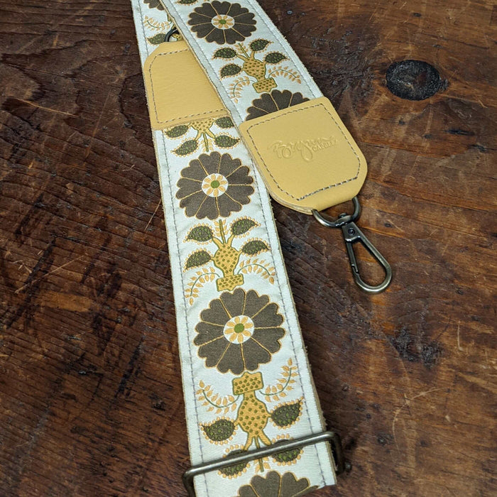 Guitar Purse Strap - Flower Pots | Brynn Capella, Leather Goods $125 Handbag Strap