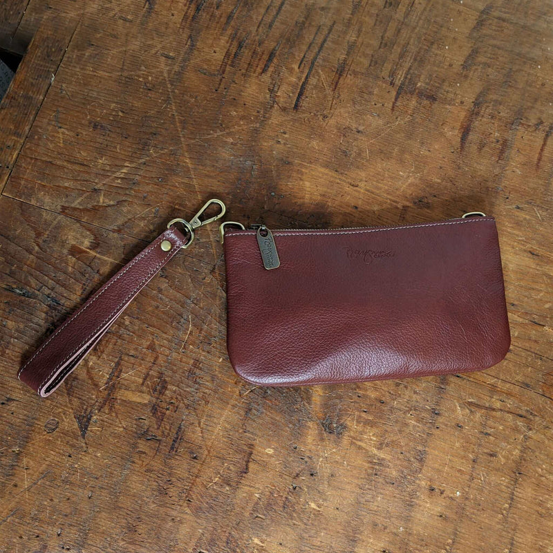 Mini Crossbody Bag in Plum, full-grain leather, Made in USA, Handbags, Mini Crossbody, Brynn Capella